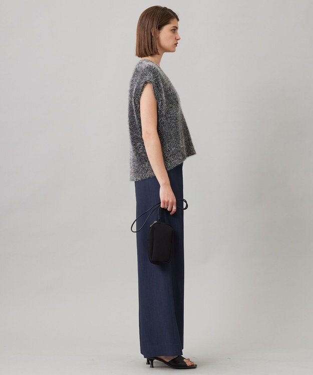 ICB 【洗える】 ルレックスファー ベスト グレー系