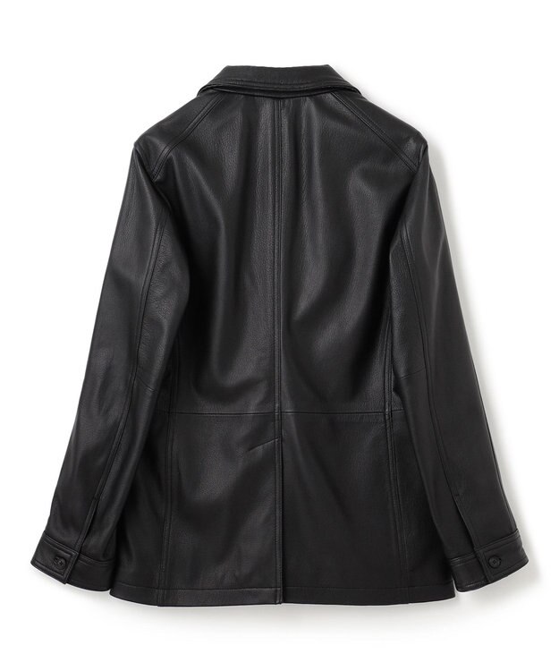 JOSEPH HOMME ライトゴートシュリンクレザー　ジャケット ブラック系