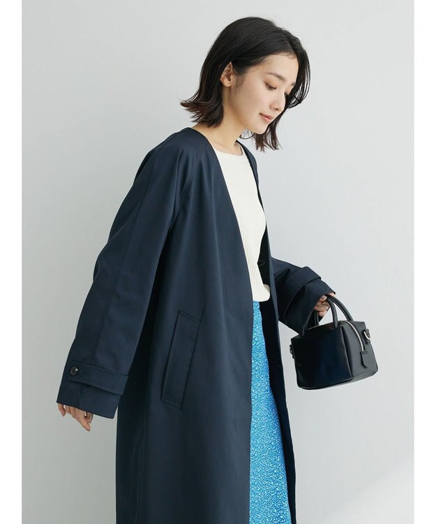 Green Parks 花粉防止　着流しコート Navy