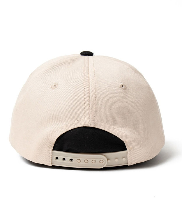 WEGO ロゴ刺繍バイカラーキャップ ブラック