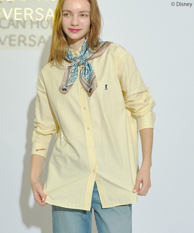 AMERICAN HOLIC 【Mickey&Friends】ボタンダウンシャツ Yellow