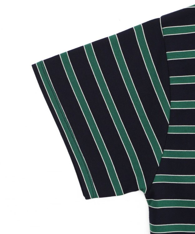 WEGO ボーダーラガーシャツ ネイビー