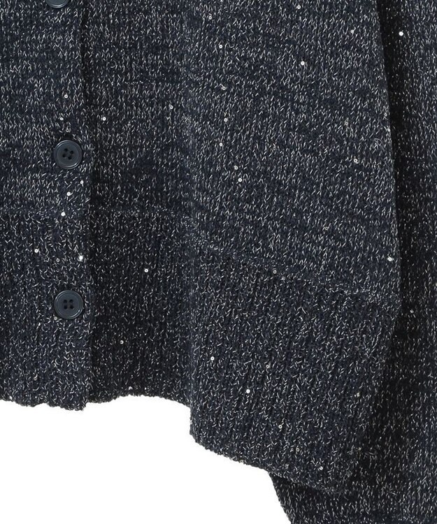 Green Parks ２ｗａｙ　スパンコールニットプルオーバー Navy