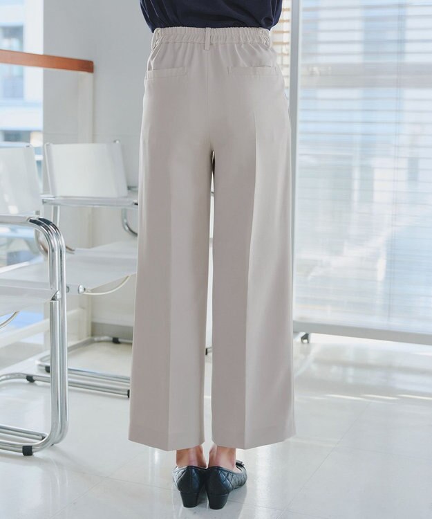 Tiaclasse 【ダブルクロス】ワイドパンツ グレージュ