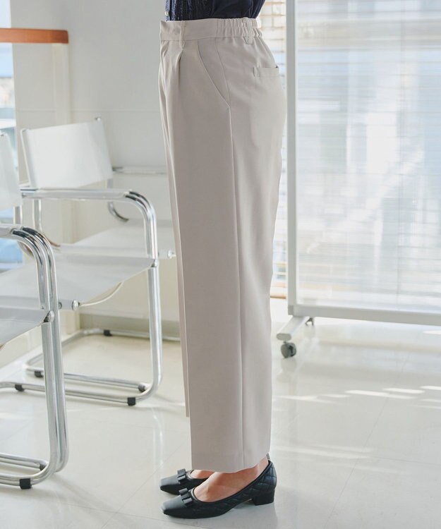 Tiaclasse 【ダブルクロス】ワイドパンツ グレージュ