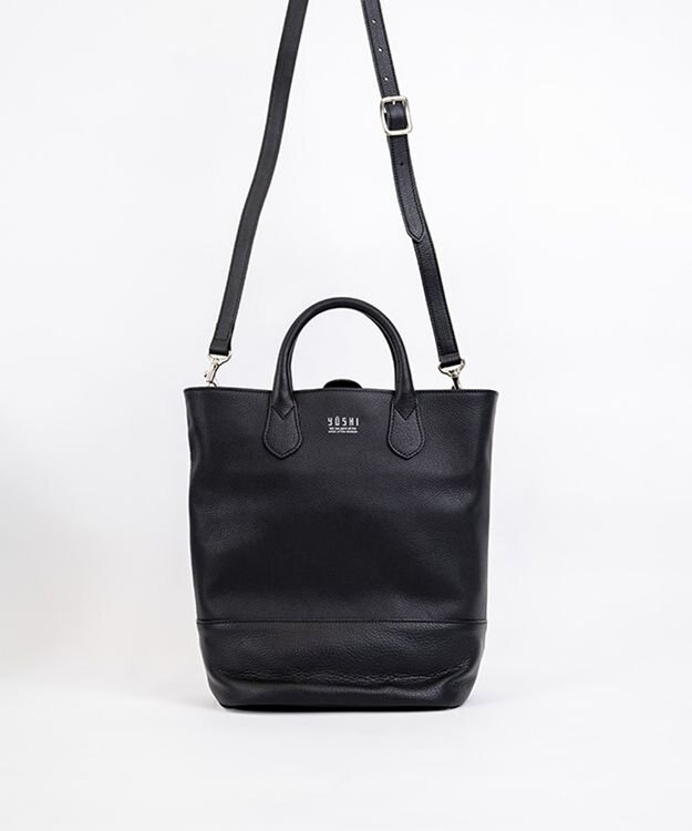 YUSHI EPICE-2WAY BAKETSU SHOULDER ハンドバッグ ショルダーバッグ 2WAY ブラック