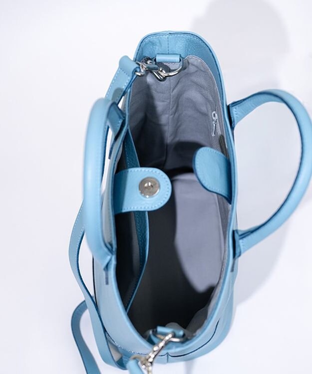 YUSHI EPICE-2WAY BAKETSU SHOULDER ハンドバッグ ショルダーバッグ 2WAY ライトブルー