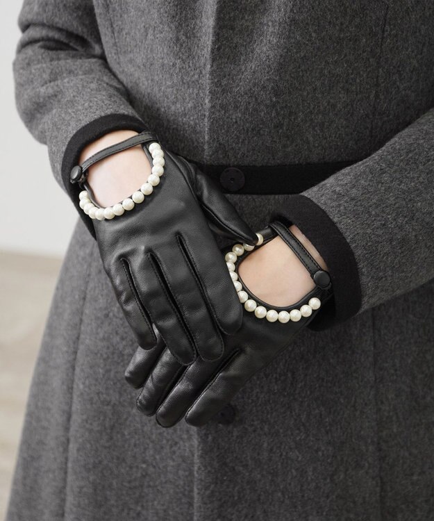 TOCCA PEARL GLOVE 手袋 ブラック系