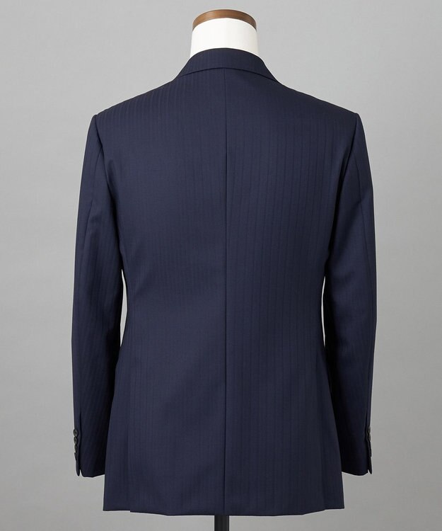 GOTAIRIKU シワになりにくい【御幸毛織/みゆきけおり】DRY SPINNER(ドライスピナー)スーツ（ネイビーストライプ） ネイビー系1