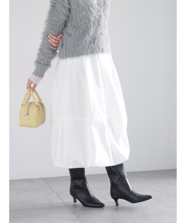 Te chichi ピーチタフタバルーンスカート ホワイト