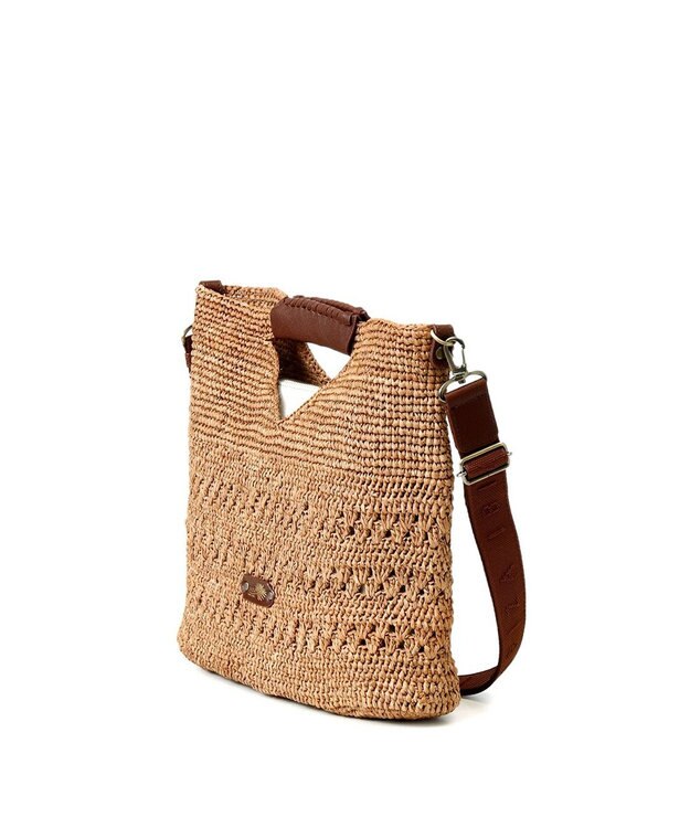 IBIZA ラフィア　2WAYバッグ エメラルドグリーン