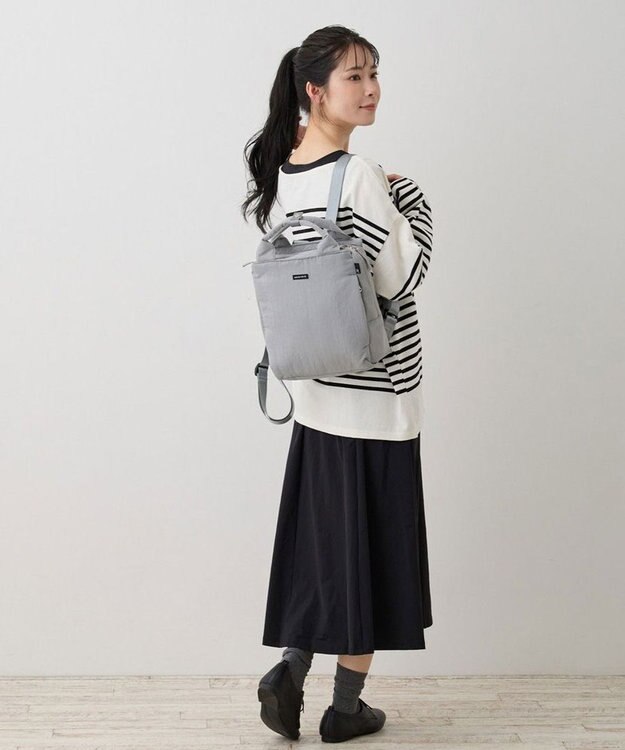 ROOTOTE 1287【背負えるトート】SN.セオルーミニ.デイトリップ-A 02：ライトグレー