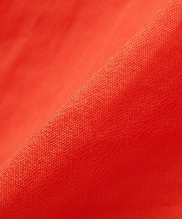 YECCA VECCA 綿麻シアーボリュームギャザーシャツ Orange