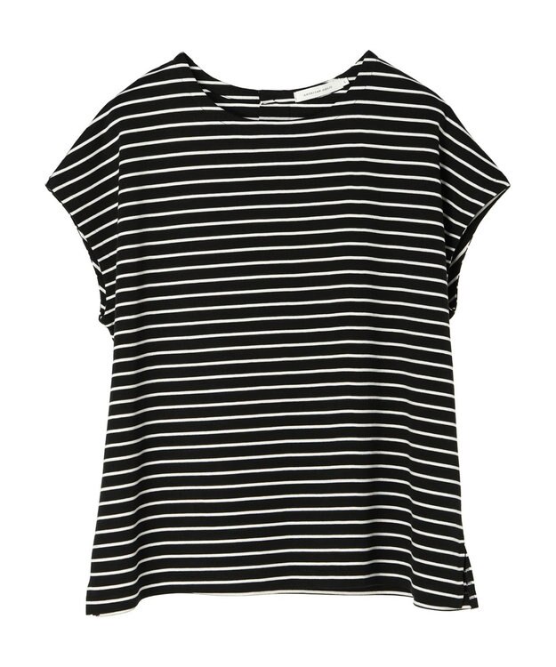 AMERICAN HOLIC バックボタンフレンチスリーブプルオーバー Border