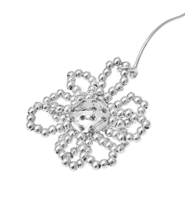 AMERICAN HOLIC フラワービーズイヤリング Silver