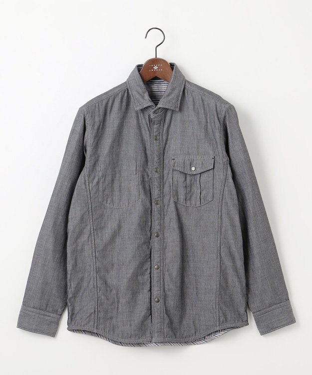 JOSEPH ABBOUD 【25SS・2WAY】リバーシブルシャツ グレー系