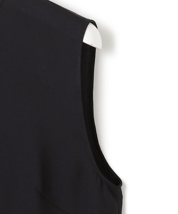 23区 【一部店舗限定/UVカット/洗える】ライトウェイトツイル ケープ付き ワンピース ブラック系