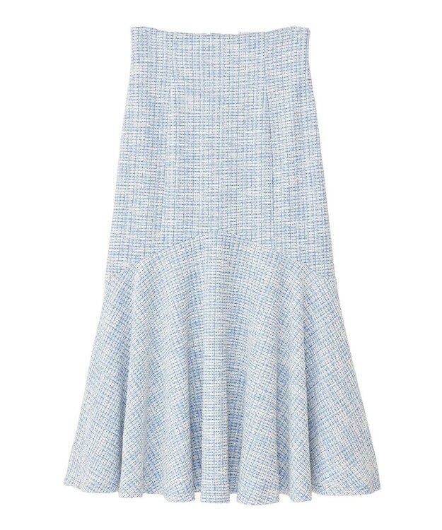 earth music&ecology カットソーツイードマーメイドスカート Blue