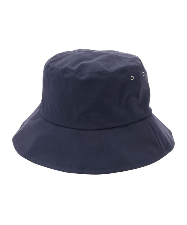 MOONBAT 【WEB限定/遮光/撥水】POLO RALPH LAUREN 晴雨兼用 バケットハット ／つば遮光生地 レインハット あご紐 ネイビーブルー