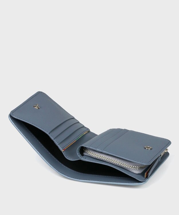 Paul Smith スワールプラー 2つ折り財布 ライトブルー