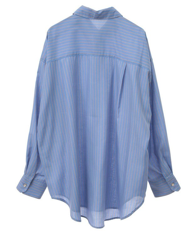 Green Parks ストライプライトシャツ Blue
