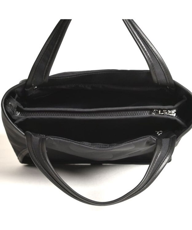 Y'SACCS ヒートエンボス ポルカドットトート Sサイズ ブラック