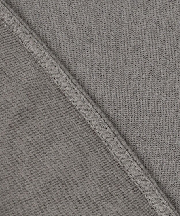 自由区 【洗える】ブラウスライクジャージー カットソー ライトスチール