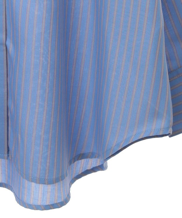 Green Parks ストライプライトシャツ Blue