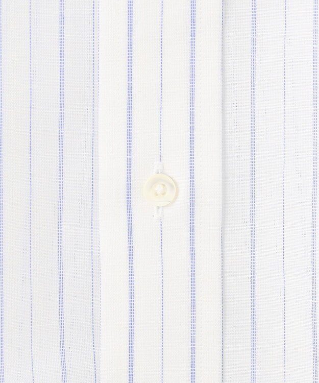 J.PRESS MEN 【WEB・一部店舗限定】コットンリネンオルタネートストライプ シャツ / レギュラー サックスブルー系1