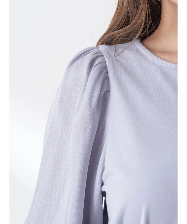 earth music&ecology ラメスリーブプルオーバー Sax