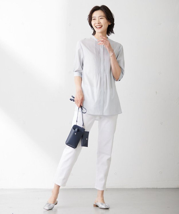 J.PRESS LADIES 【セットアイテム】 エコバッグ付き スマホ ポシェット ネイビー系