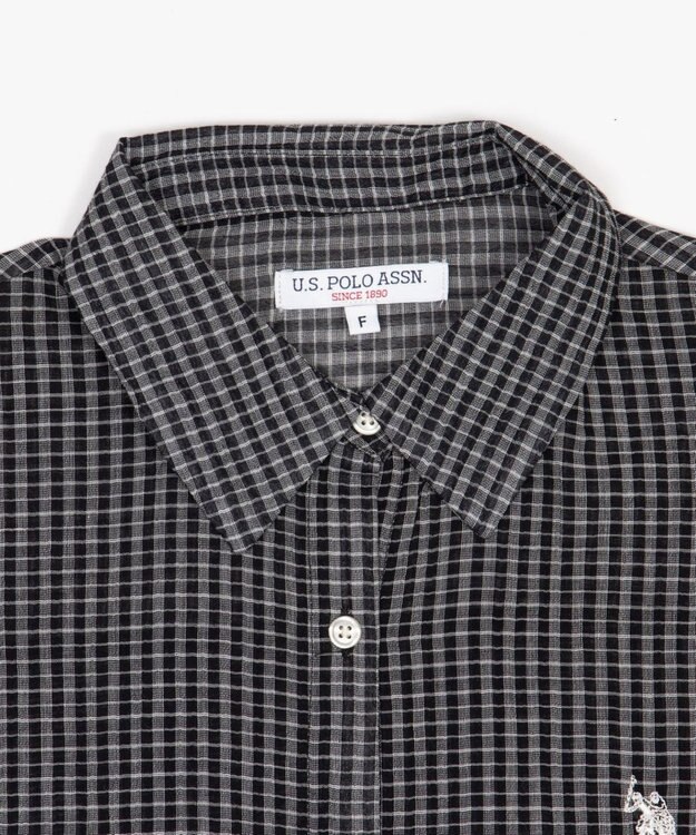 WEGO U.S. POLO ASSN.別注 フレンチスリーブシャツ ブラック