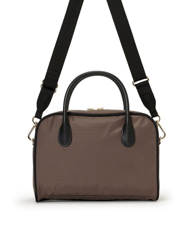 LeSportsac SQUARE TH CROSSBODY/アップタウンダークチョコ/ブラック アップタウンダークチョコ/ブラック
