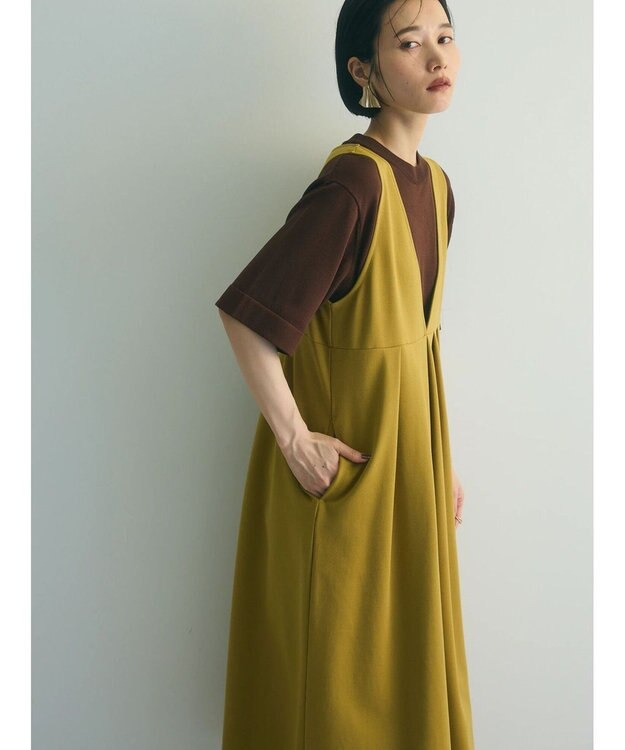 Green Parks armonia.前後２ｗａｙポンチジャンスカ Mustard