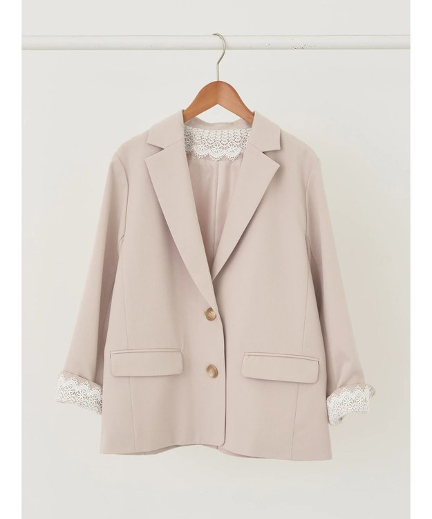 earth music&ecology シングルテーラードジャケット Beige