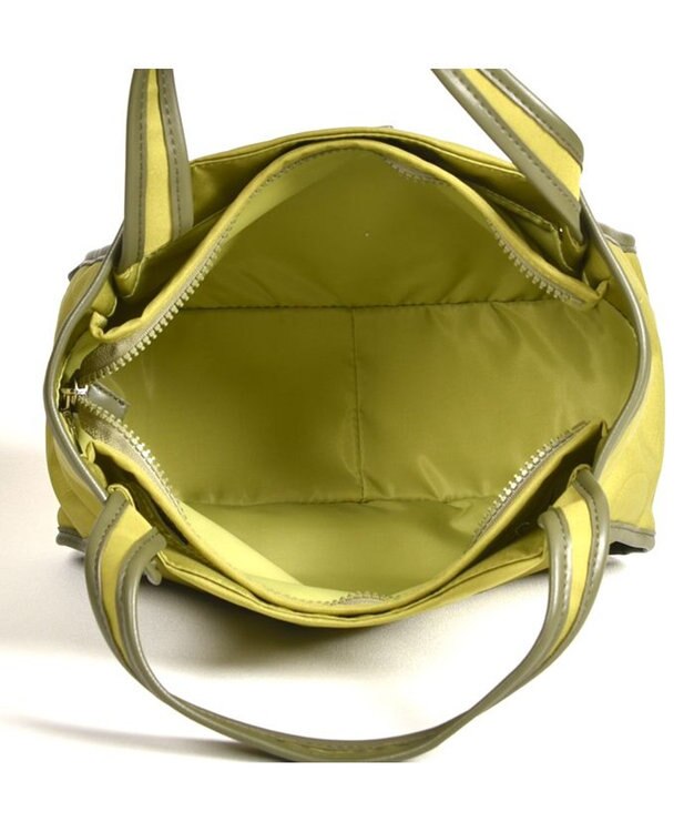 Y'SACCS ヒートエンボス ポルカドットトート Sサイズ グリーン