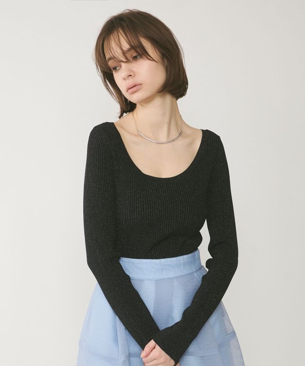 GRACE CONTINENTAL ビジューチェーンチョーカー シルバー