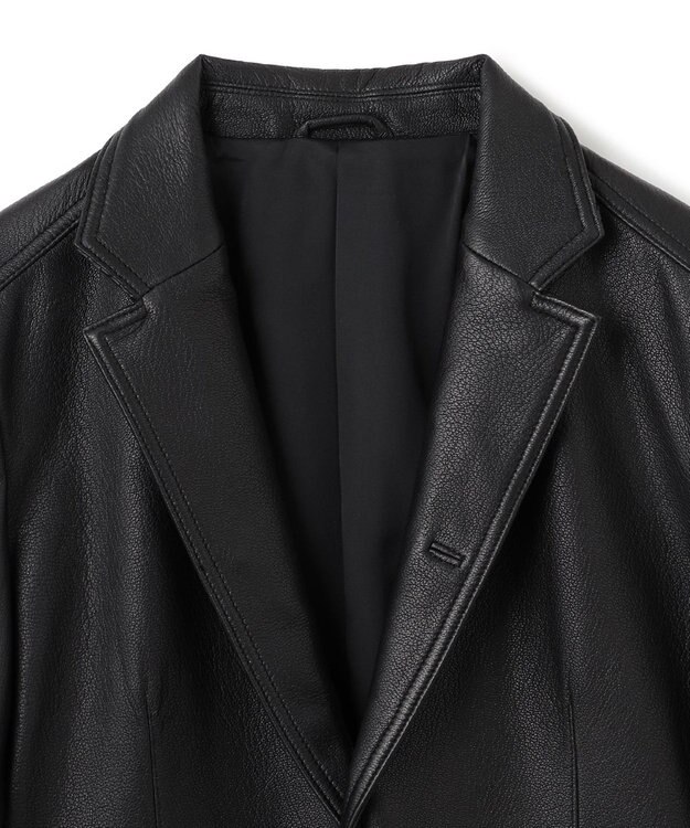 JOSEPH HOMME ライトゴートシュリンクレザー　ジャケット ブラック系