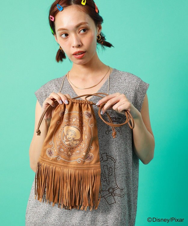 Green Parks ＴＯＹ　ＳＴＯＲＹ　／　フリンジポシェット Brown