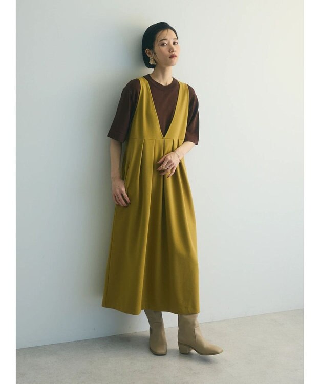 Green Parks armonia.前後２ｗａｙポンチジャンスカ Mustard