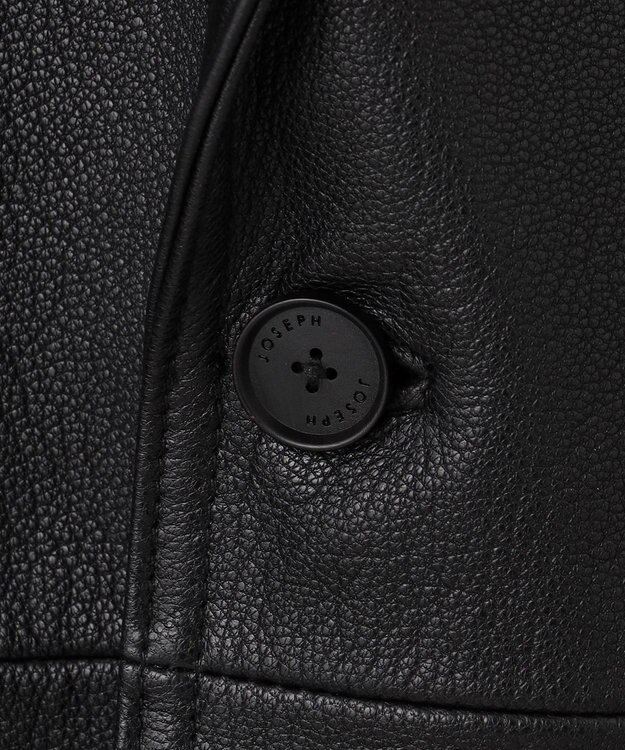 JOSEPH HOMME ライトゴートシュリンクレザー　ジャケット ブラック系