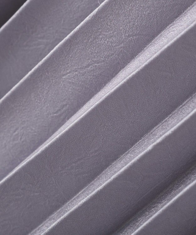 YECCA VECCA サテンプリーツスカート Grayish Blue