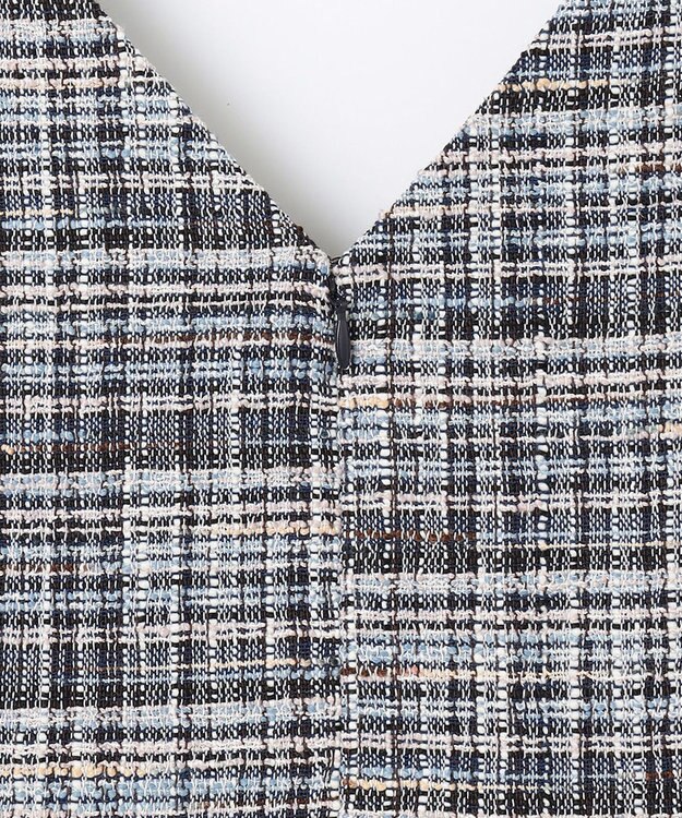 Feroux 【洗える】ツイード ジャンパースカート ピンク系9