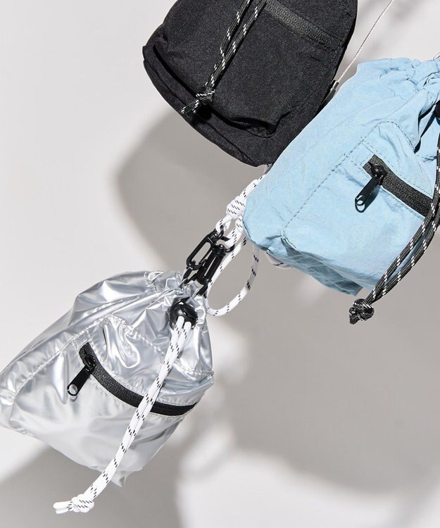 AMERICAN HOLIC ミニ巾着ショルダーバッグ Silver