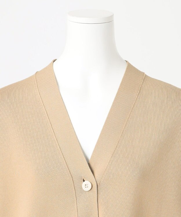 23区 【R(アール)】シルクコットン ニットカーディガン ベージュ系