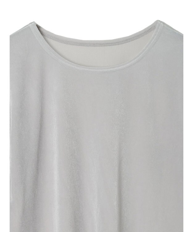 Green Parks クルーネックシアーベロアプルオーバー Gray