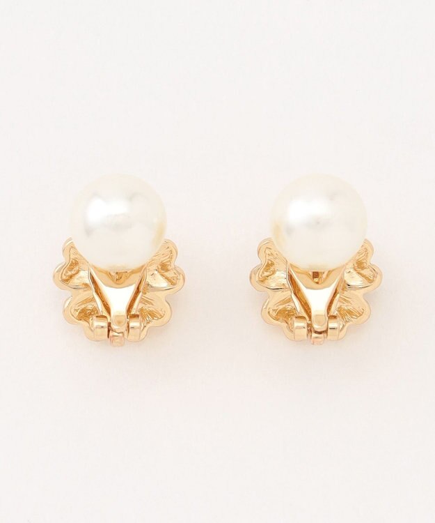 組曲 【先行予約・2WAY・Flower Collection】フラワー×パールライク イヤリング ゴールド系