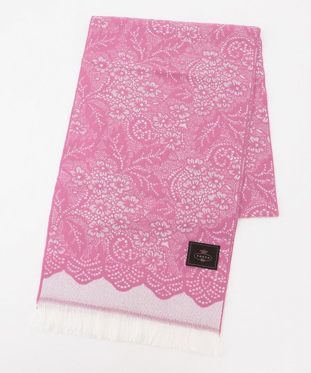 TOCCA JAQUARD LACE STOLE ストール ピンク系
