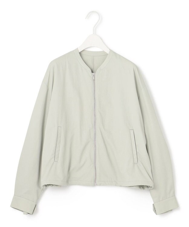 ICB 【接触冷感・UVカット・撥水・洗える】 ナイロンタスランツイル ブルゾン ピスタチオ系