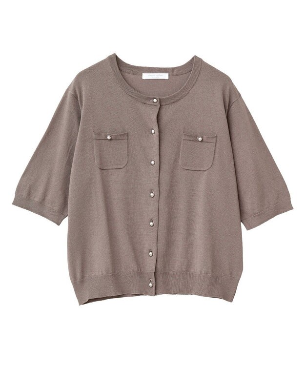 Green Parks コンパクトポケットカーディガン Gray